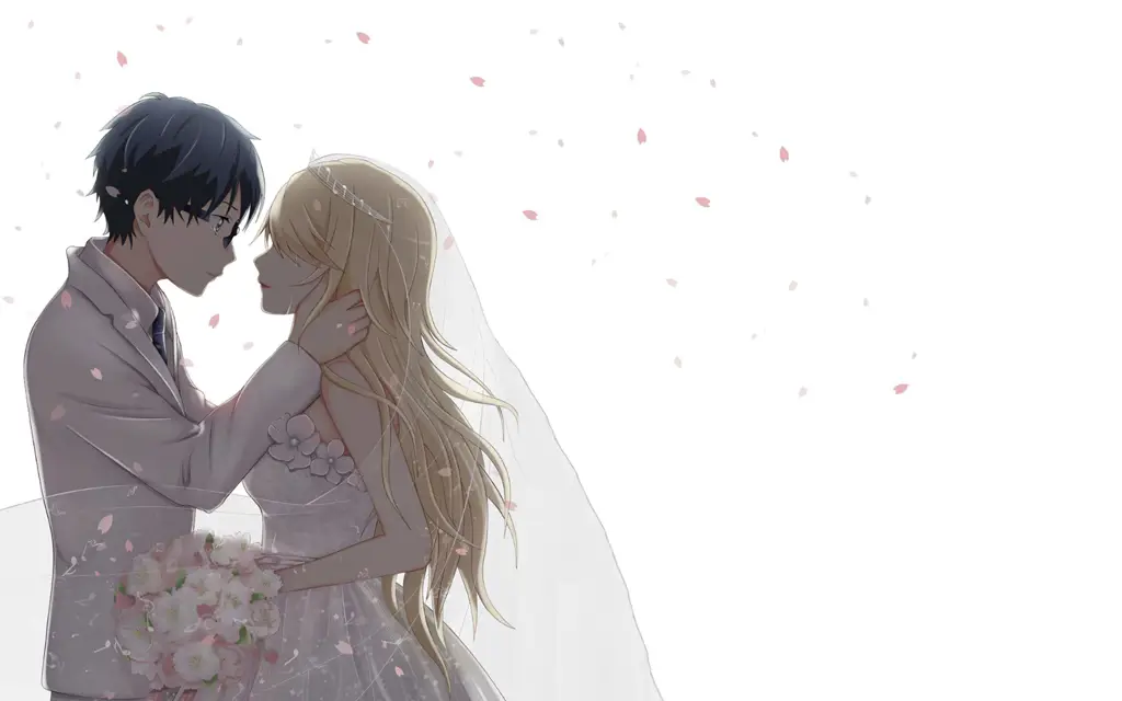 Kisah Cinta yang Mengharukan Gambar pasangan anime yang romantis
