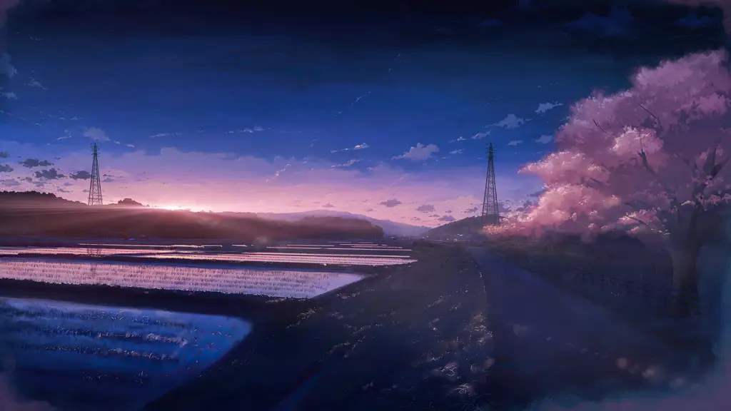 Pemandangan Anime yang Memukau Gambar pemandangan anime yang indah dan menakjubkan
