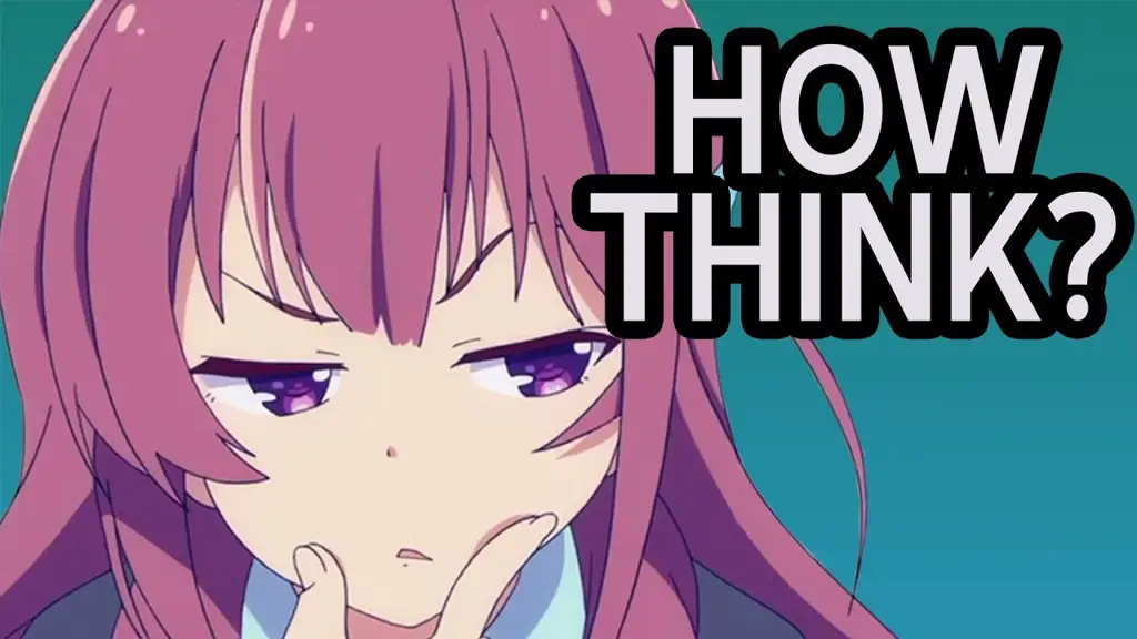 Karakter Anime yang Memikirkan Alur Cerita Karakter anime sedang berpikir keras
