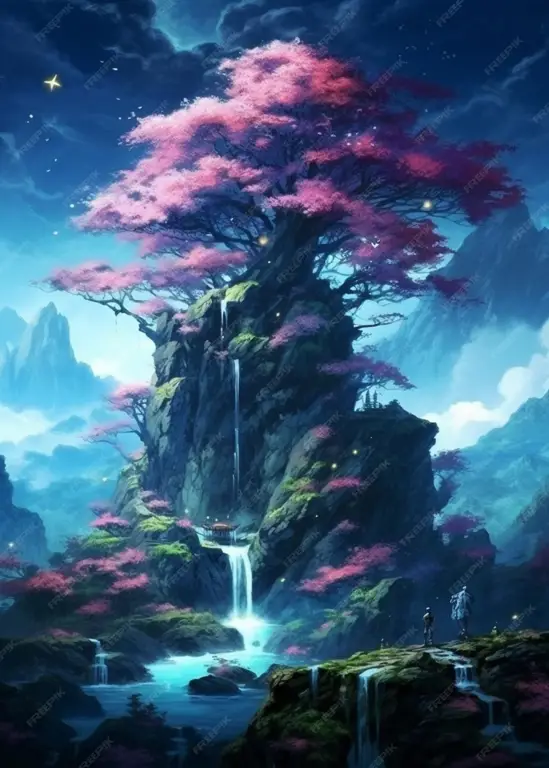 Dunia Anime yang Menawan Pemandangan indah dari berbagai anime