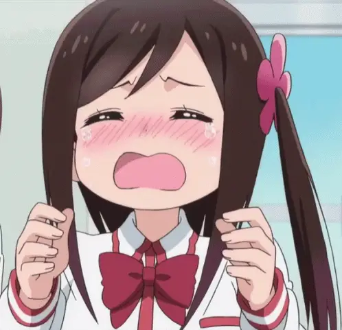 Ekspresi karakter anime yang sedih Karakter anime yang sedang menangis