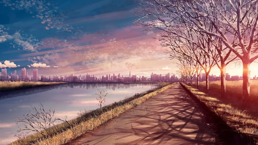 Pemandangan Alam yang Menakjubkan Gambar pemandangan alam anime yang indah