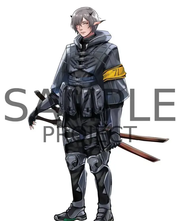 Desain karakter anime yang rumit dan detail Gambar desain karakter anime yang unik dan menarik