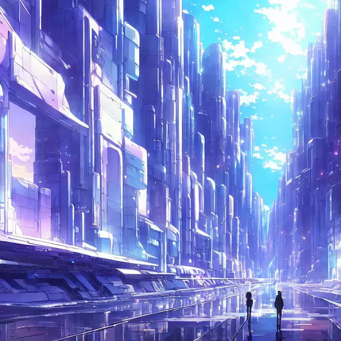 Dunia Fantasi dalam Anime Sci-Fi dan Fantasi Pemandangan anime bergenre sci-fi dan fantasi