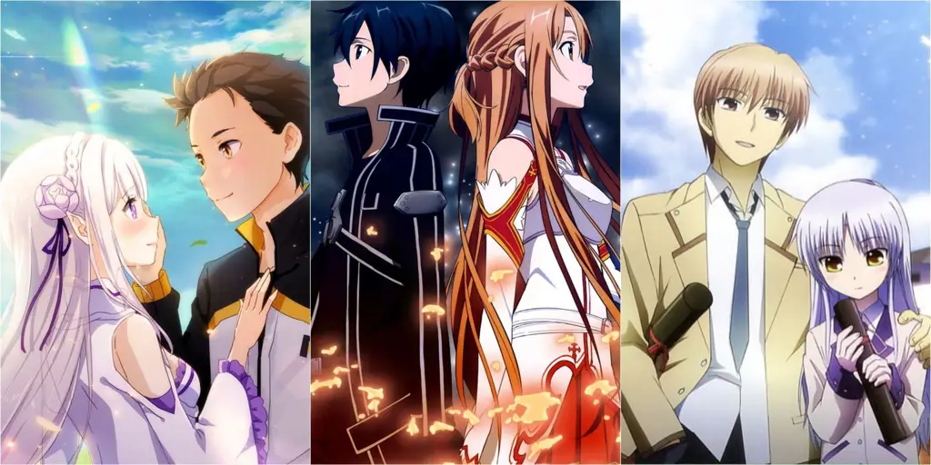 Kisah Cinta di Dunia Lain Adegan romantis dalam anime isekai