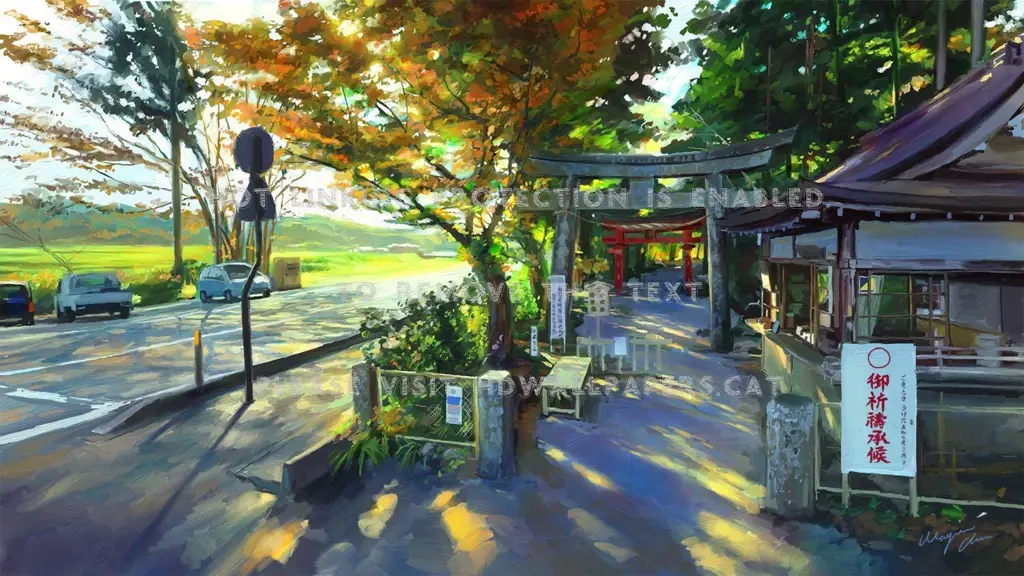 Keindahan visual dalam anime reverse isekai Pemandangan indah dari anime Jepang