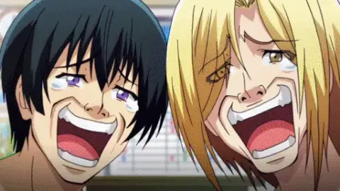 Momen Lucu dalam Anime Romance Comedy Karakter-karakter anime yang sedang tertawa terbahak-bahak