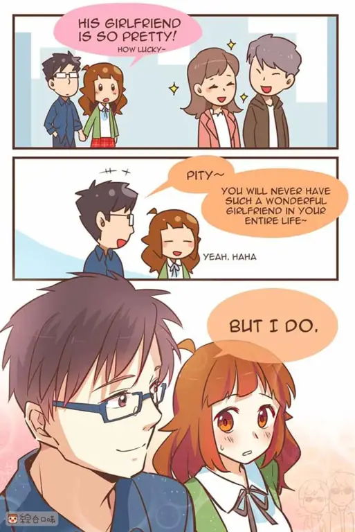Pasangan Romantis dalam Anime Komedi Ilustrasi pasangan anime romance comedy