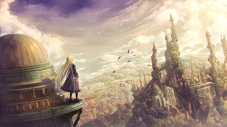 Suasana dunia fantasi anime Dunia fantasi dalam anime