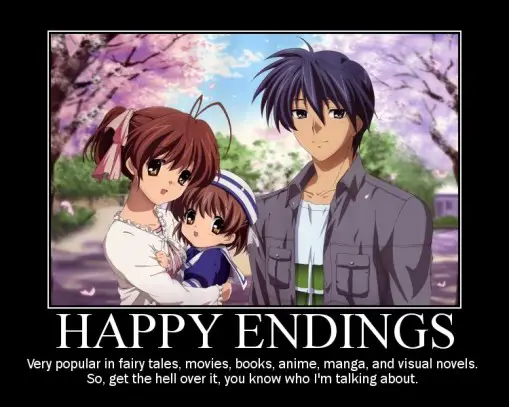 Ilustrasi adegan ending bahagia anime romance comedy Adegan ending bahagia anime