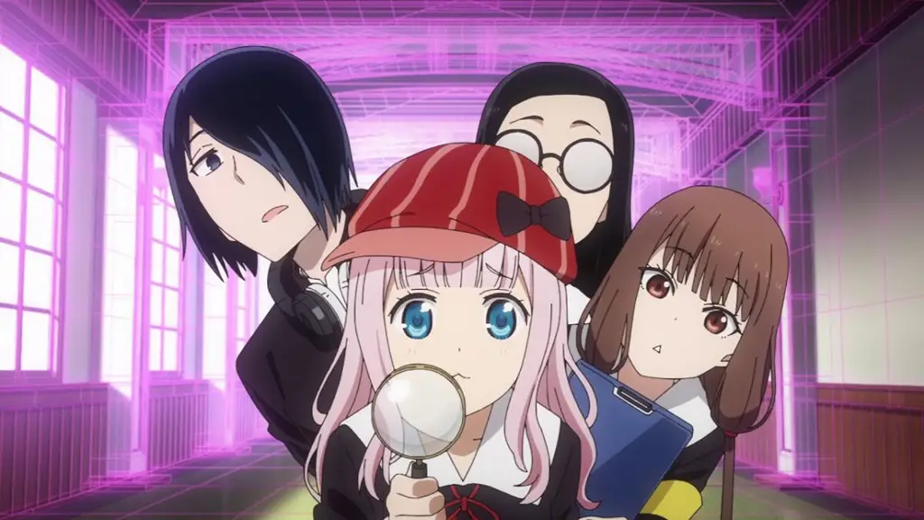 Komedi Romantis Kaguya Shinomiya dan Miyuki Shirogane Gambar adegan anime Kaguya-sama: Love is War