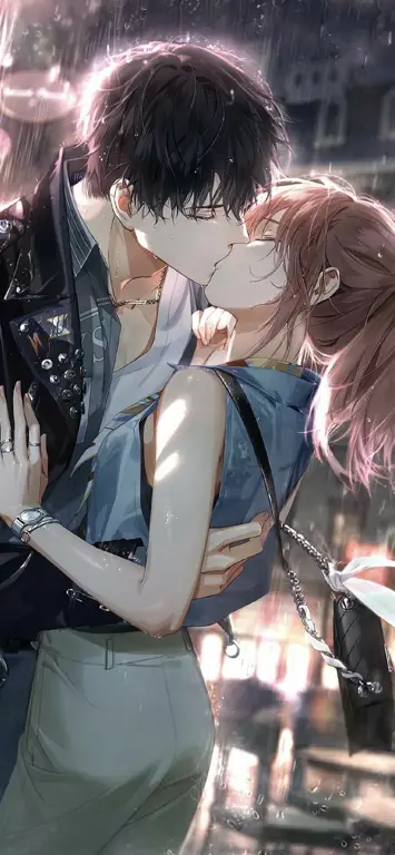 Momen romantis dalam anime pilihan Pasangan anime dalam adegan romantis