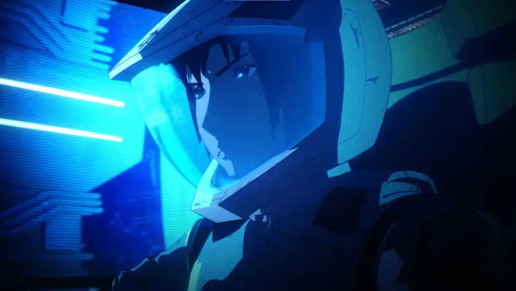 Adegan pertarungan robot di luar angkasa Pertarungan robot di luar angkasa di Knights of Sidonia