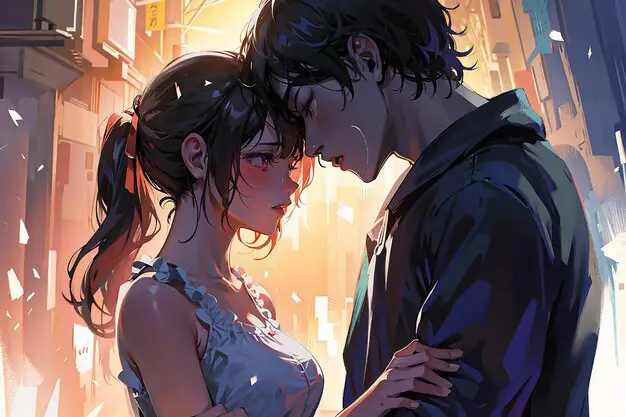 Ekspresi sedih karakter anime Adegan patah hati dalam anime