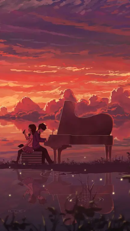 Pemandangan Indah dalam Anime Romantis Pemandangan Anime Romantis