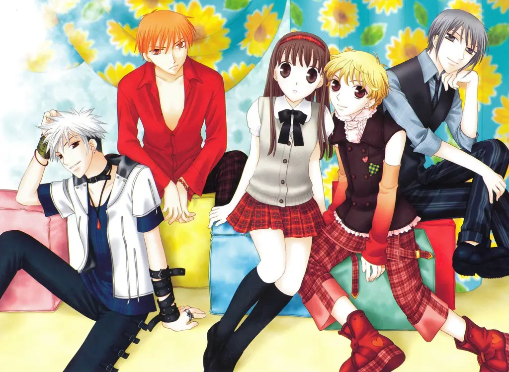 Fruits Basket: Romance Supernatural yang Menarik Gambar karakter-karakter dari anime Fruits Basket