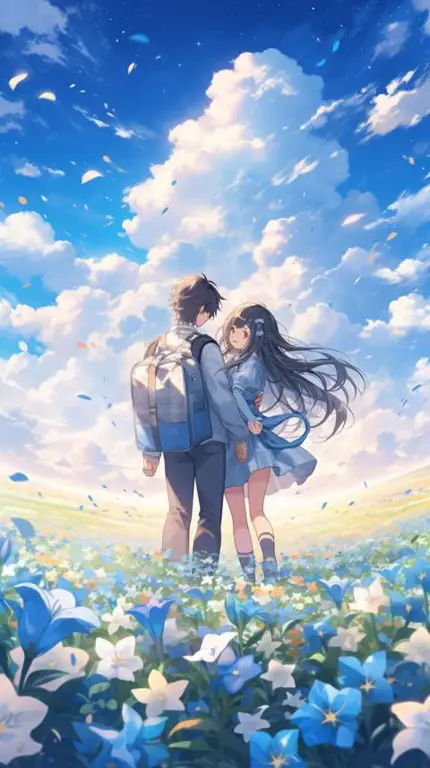 Pasangan Anime Favorit Gambar pasangan anime yang bahagia dan sedang tertawa