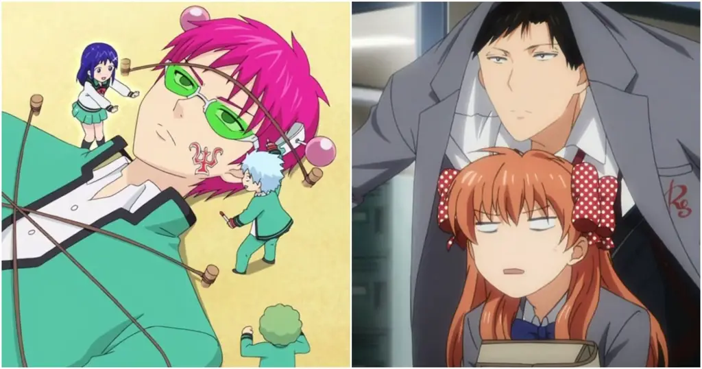 Momen-momen lucu dalam anime romance comedy harem Gambar adegan lucu dari anime