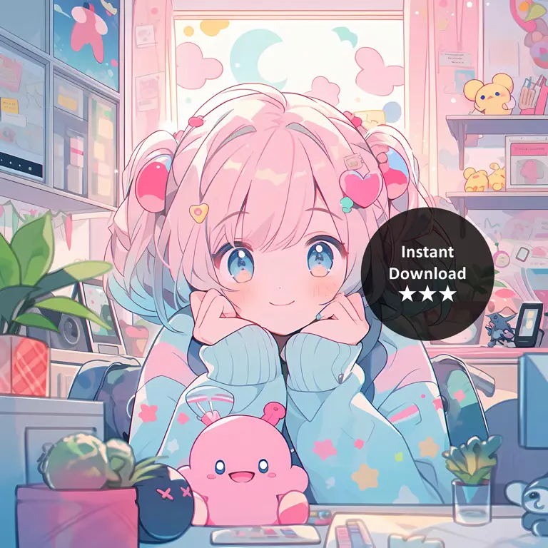 Karakter Anime yang Menyenangkan Gadis anime yang bahagia