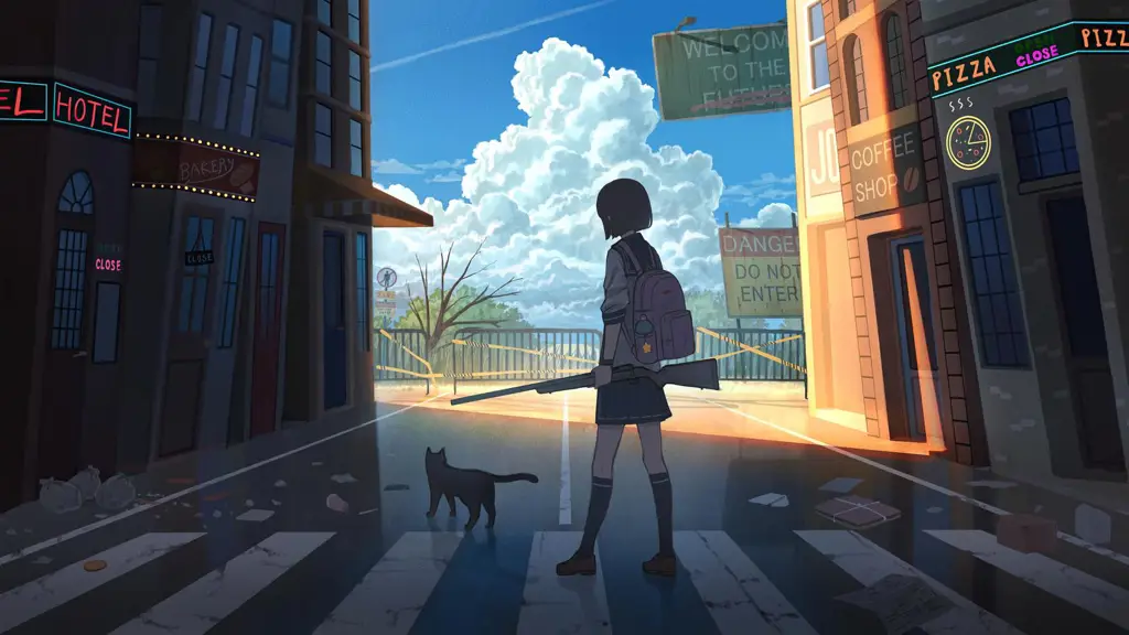 Kehidupan sehari-hari yang tenang dan indah Pemandangan indah dalam anime slice of life