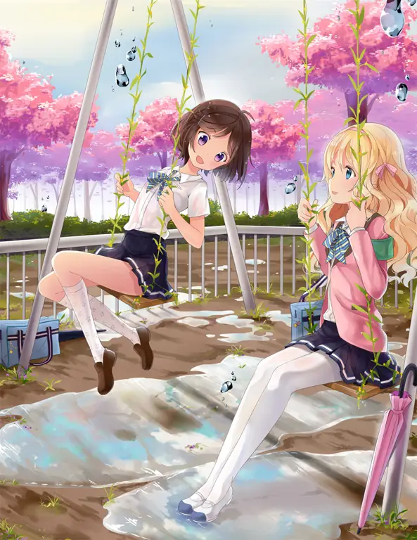 Keseruan Bersama Teman Teman-teman anime sekolah yang bahagia