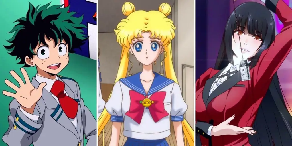 Karakter Anime dalam Seragam Sekolah Karakter anime dengan seragam sekolah