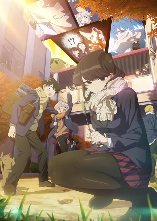 Karakter-karakter lucu dan menggemaskan dalam Komi-san Karakter-karakter chibi dari anime Komi-san wa, Komyushou desu.