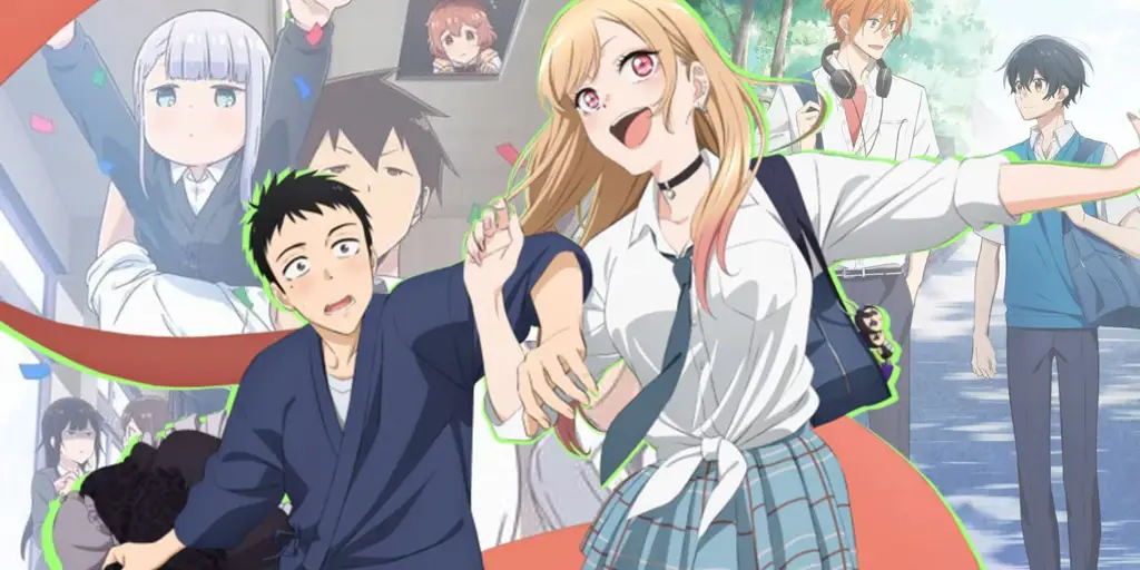 Pasangan anime romance ecchi yang sedang bermesraan Pasangan anime romance ecchi