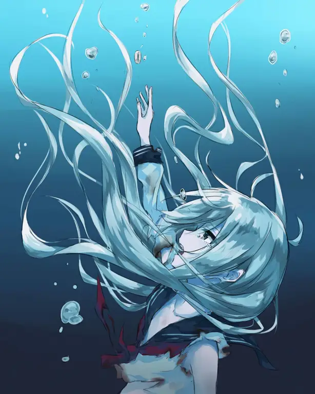 Ilustrasi emosi dalam anime NTR Gambar gadis anime yang sedih dan patah hati
