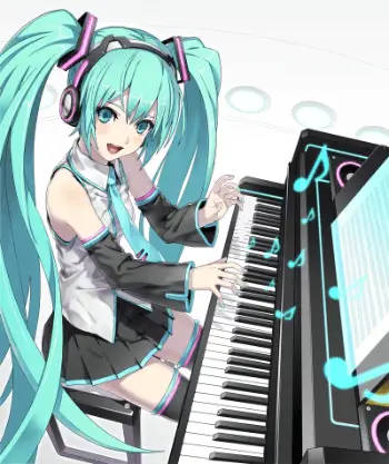 Musik yang mengiringi kisah cinta Gambar not musik anime