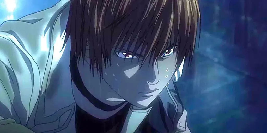 Potongan gambar yang menggambarkan kesedihan Adegan sedih dari anime