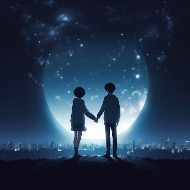 Bahagia Bersama Gambar pasangan anime yang bahagia