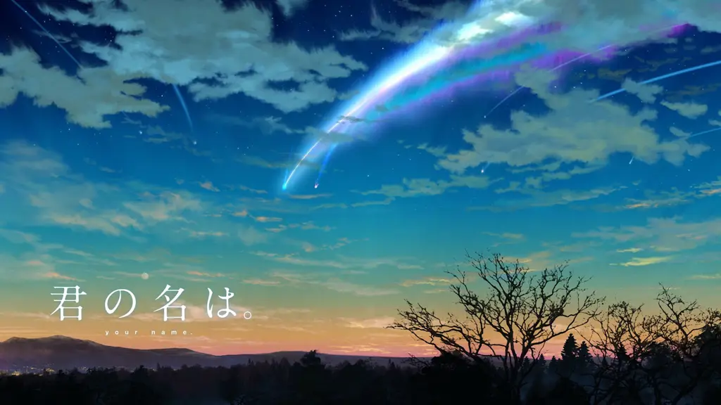 Wallpaper Romantis: Suasana Indah untuk Mengisi Hari Gambar latar belakang anime yang romantis dengan pemandangan yang indah dan pasangan anime