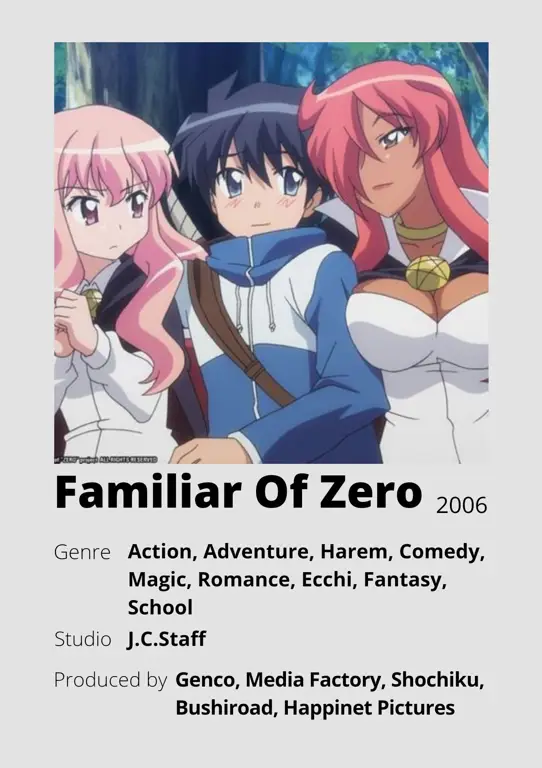 Gambar kunci Anime The Familiar of Zero