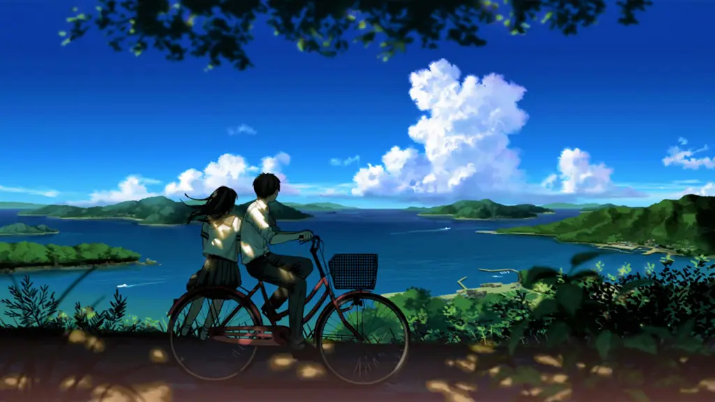 Suasana romantis di dunia fantasi Pemandangan fantasi romantis anime