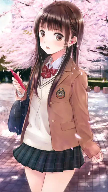 Gadis-gadis sekolah anime yang manis dan imut Gambar anime gadis sekolah yang lucu dan menggemaskan