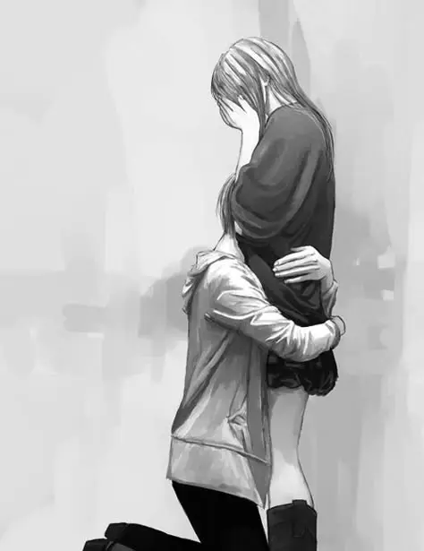 Momen menyentuh dari anime romance sedih Pasangan anime yang sedang sedih