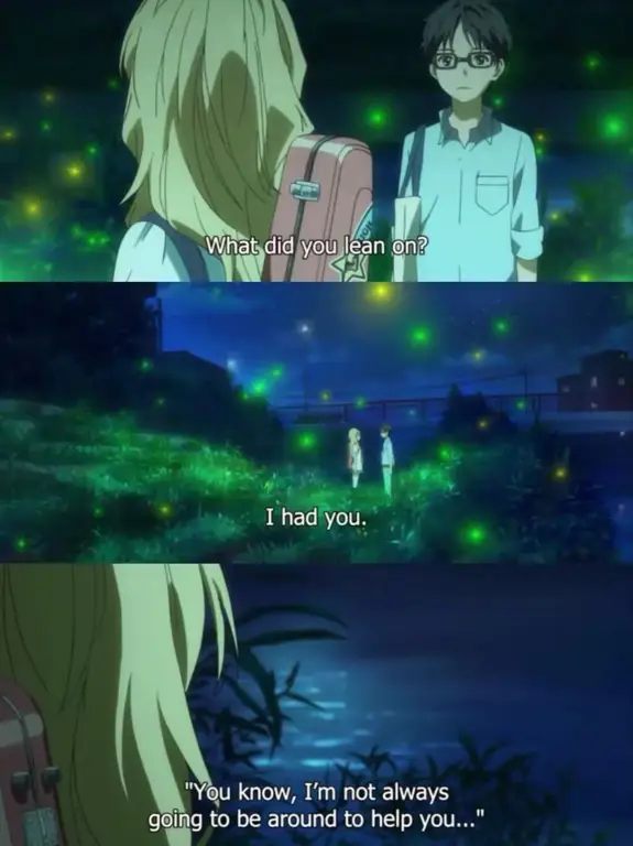 Your Lie in April: Kisah Cinta dan Musik yang Menyentuh Hati Gambar adegan dari anime Your Lie in April