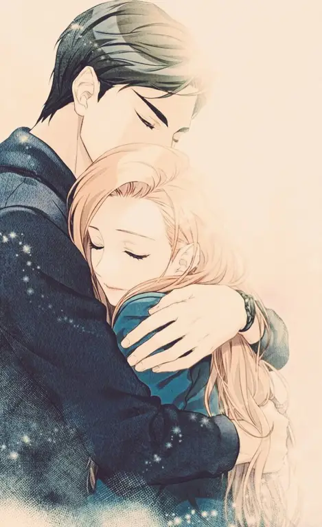 Momen menyentuh dalam anime romance Pasangan anime yang sedang bersedih