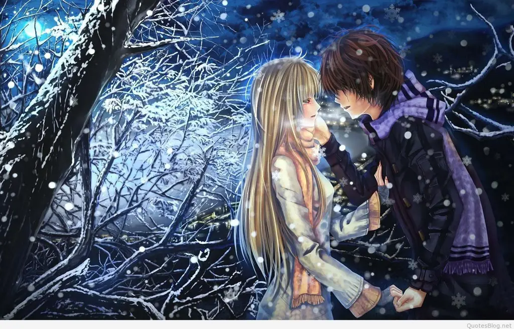 Pasangan anime romantis yang sedih