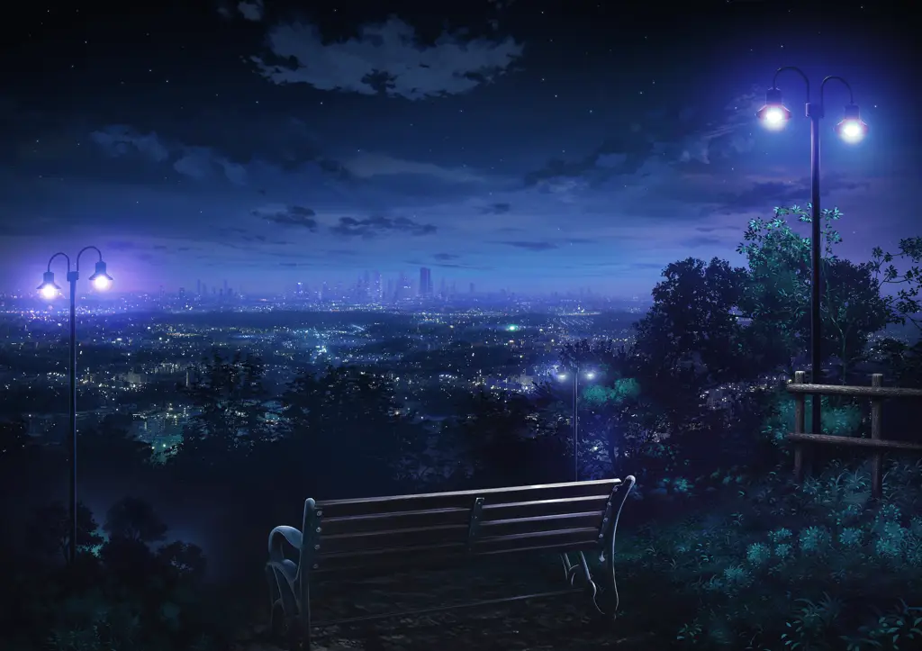 Anime romantis yang bikin baper Adegan romantis anime di malam hari