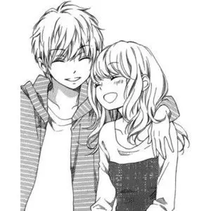 Adegan Aksi Romantis Anime Pasangan anime sedang bertarung melawan musuh