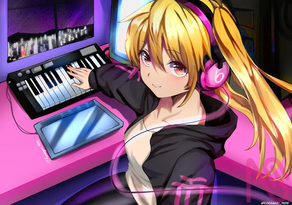 Persahabatan yang manis dalam K-On! Sejumlah gadis anime sedang bermain musik bersama