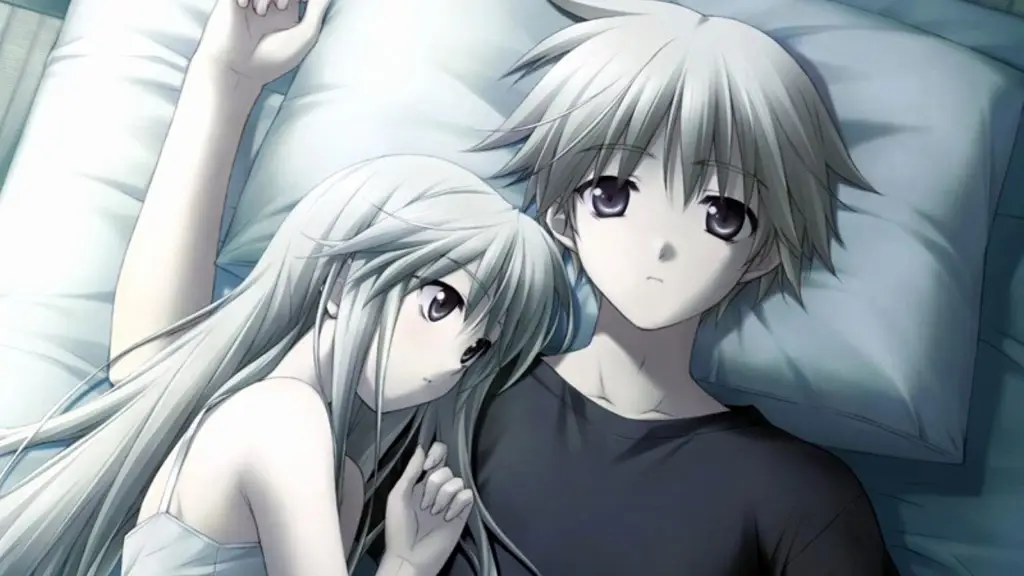 Pasangan anime romantis yang sedih dalam situasi perang Pasangan anime romantis yang sedih