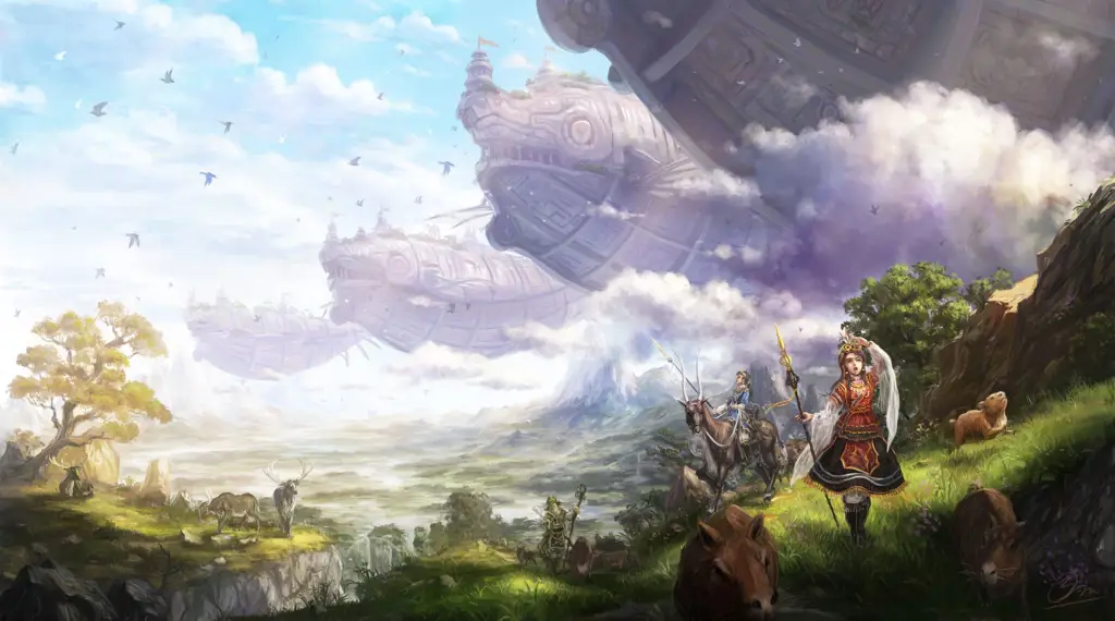 Jelajahi dunia fantasi yang penuh keajaiban Dunia fantasi anime RPG yang menakjubkan