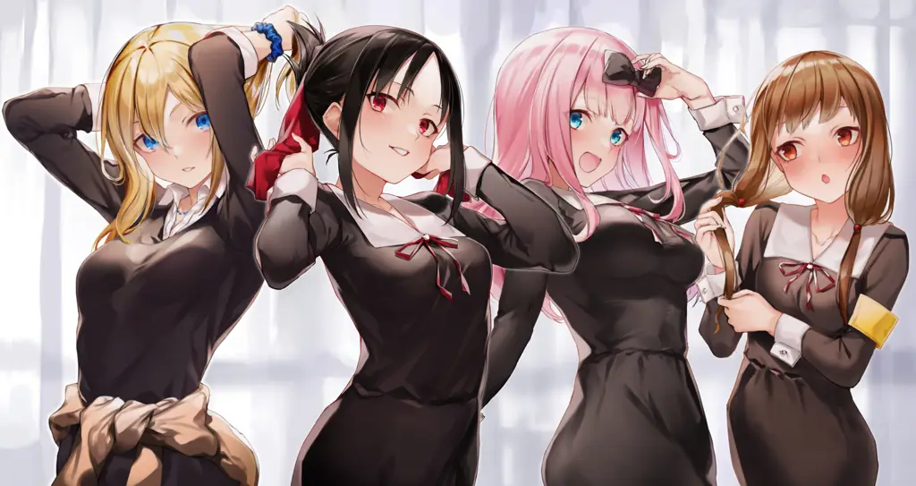 Momen Romantis Kaguya dan Miyuki Adegan romantis dari anime Kaguya-sama: Love is War