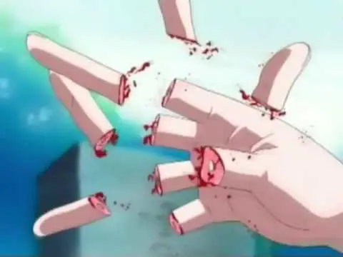 Peringatan: Adegan Kekerasan Gambar peringatan adegan kekerasan dalam anime