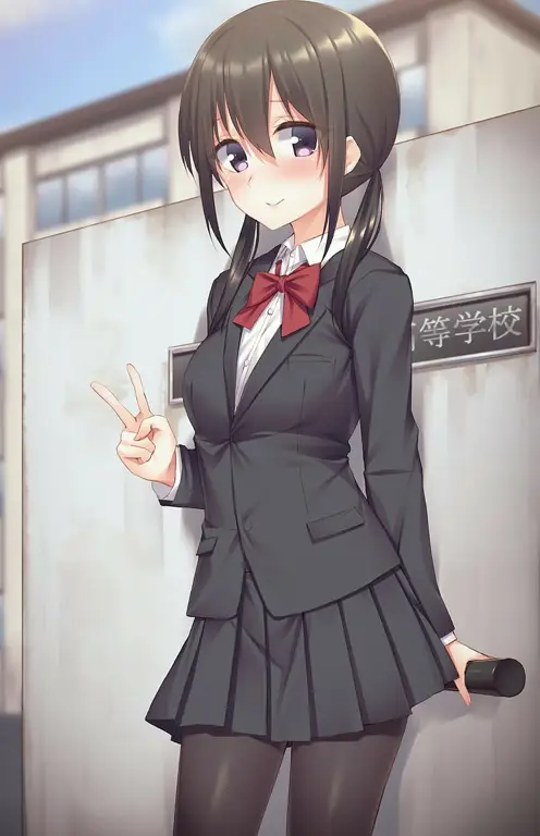 Karakter-karakter Anime School Harem yang Menggemaskan Ilustrasi gadis-gadis anime imut dengan seragam sekolah