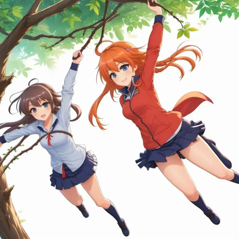 Keakraban Para Gadis di Anime School Harem Gambar gadis-gadis anime yang sedang bersama-sama