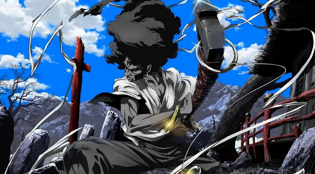 Anime Samurai: Pertempuran dan Kehidupan Adegan anime samurai yang epik